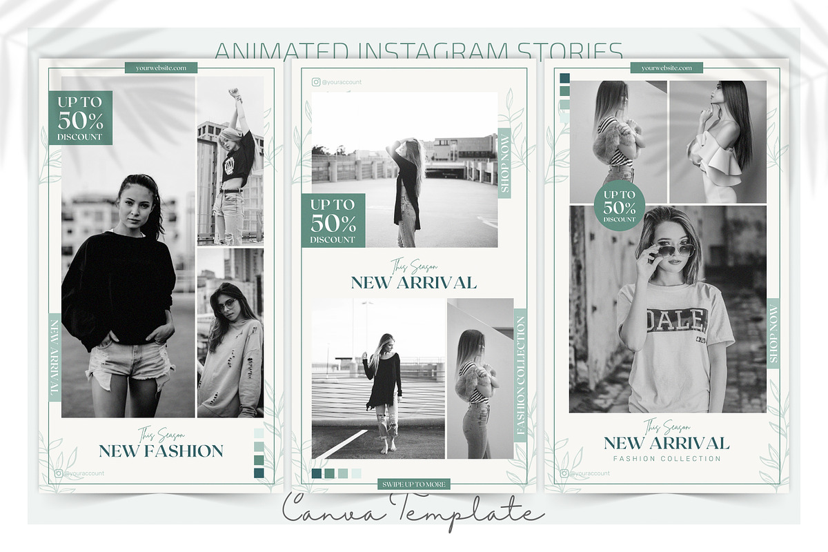 Canva Animated Instagram Stories, a Social Media Template by UINVI Design