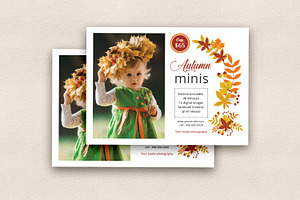 Autumn Fall Mini Session Template