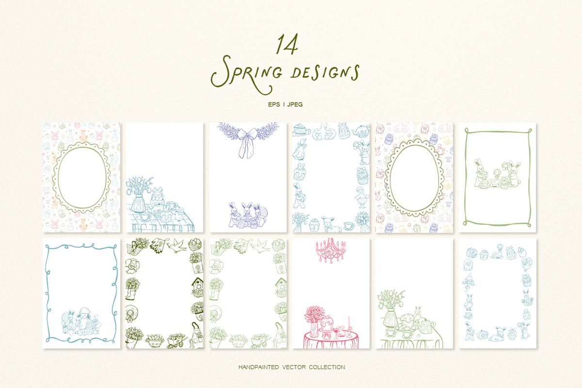 Whimsical Set Cozy Spring, a Seasonal Illustration by ViktoriyaD (Photo 14 of 22)