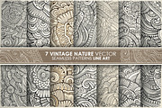 Floral Ethnic Seamless Patterns, a Pattern Graphic by BALABOLKA (Thumbnail 4 of 6)