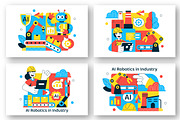 10 AI Robotics In Industry Illustrat, a Technology Illustration by denayunebgt (Thumbnail 2 of 4)