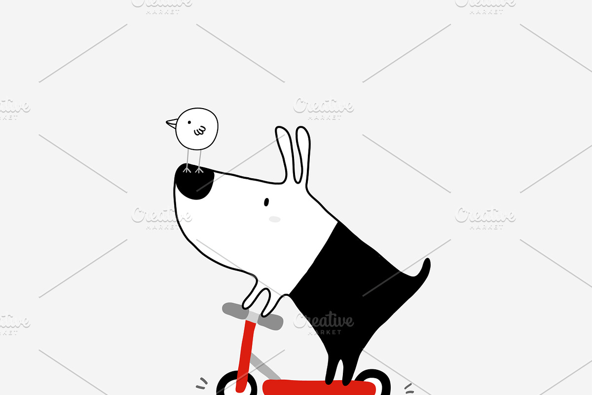 Dog & Bird Collection 1, an Animal Illustration by Irene Loal (Photo 3 of 17)