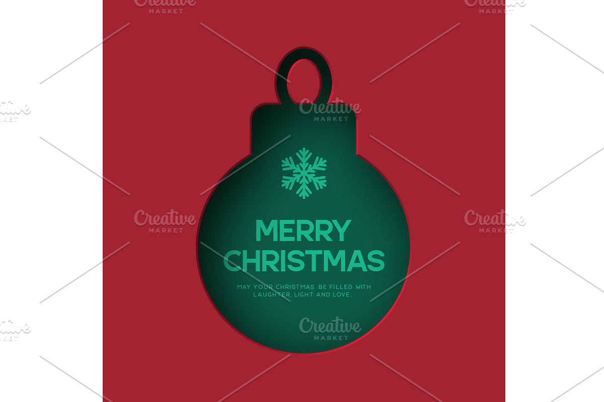 Christmas greeting card, an Object Illustration by Liudmyla Matviiets
