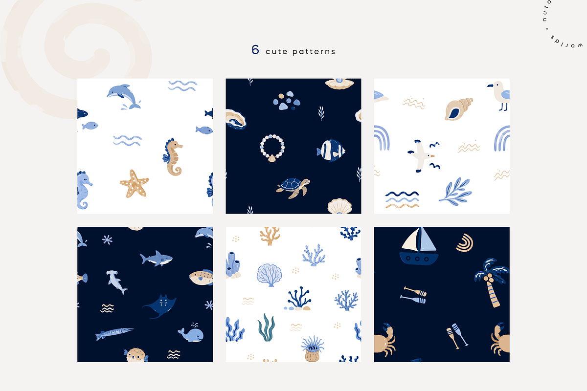 Coastal Charm | Vector Icons Set, a Decorative Illustration by Nutalin Art (Photo 15 of 16)
