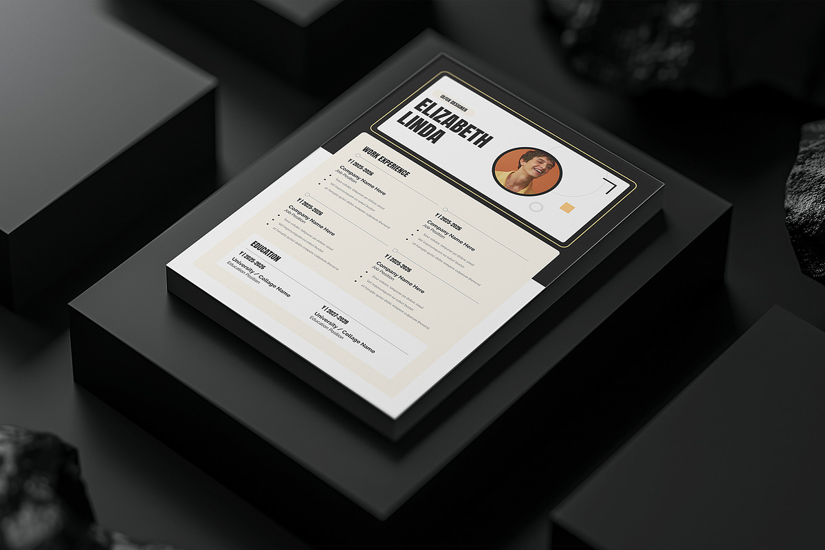 Resume Template CV, a Resume Template by NorthPeak (Photo 4 of 6)