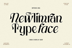 Newlimran Unique Display Font