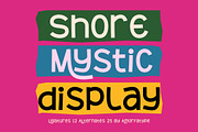 Shore Mystic A Playful Quirky Font, a Sans Serif Font by AmorfaType (Thumbnail 1 of 11)