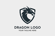 Dragon Powerful Emblem Logo Design, a Branding & Logo Template by Megafox Studio (Thumbnail 1 of 2)
