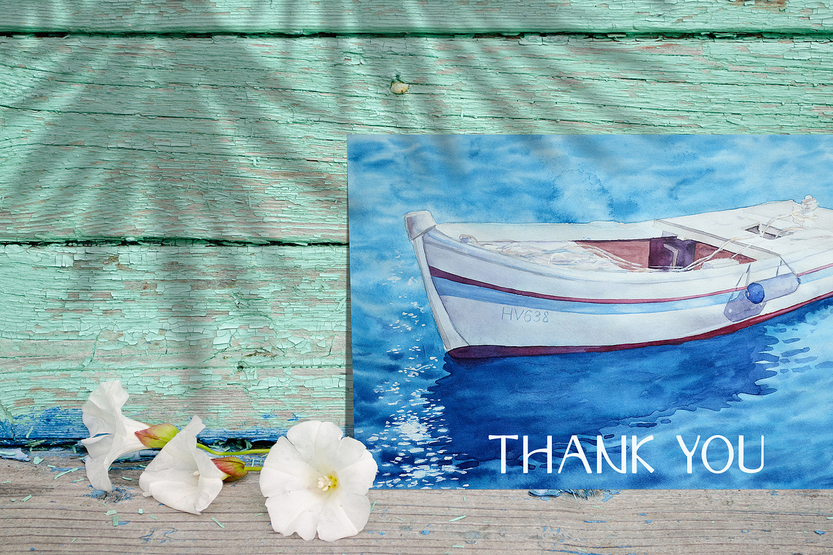 Watercolor Ocean & Sea Landscapes, a Seasonal Illustration by NataliArkushArt (Photo 15 of 15)