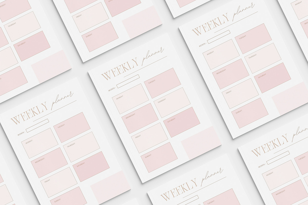 Yearly Digital Planner Canva, a Social Media Template by ElladesignCo (Photo 4 of 9)