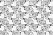 Black and White Floral Patterns(2), a Pattern Graphic by Sunset&Sea Design (Thumbnail 3 of 5)