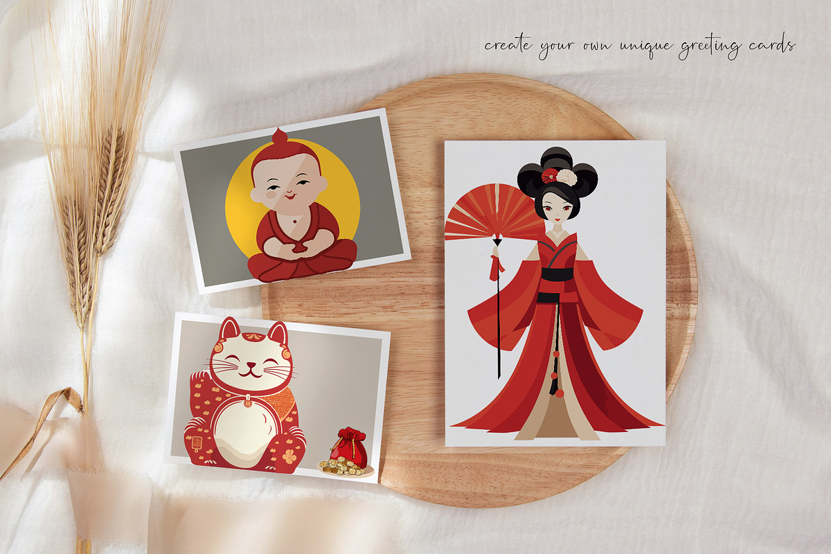 Asian Clipart - Images & Vectors, an Illustration by Dazzling Art Boutique (Photo 3 of 8)