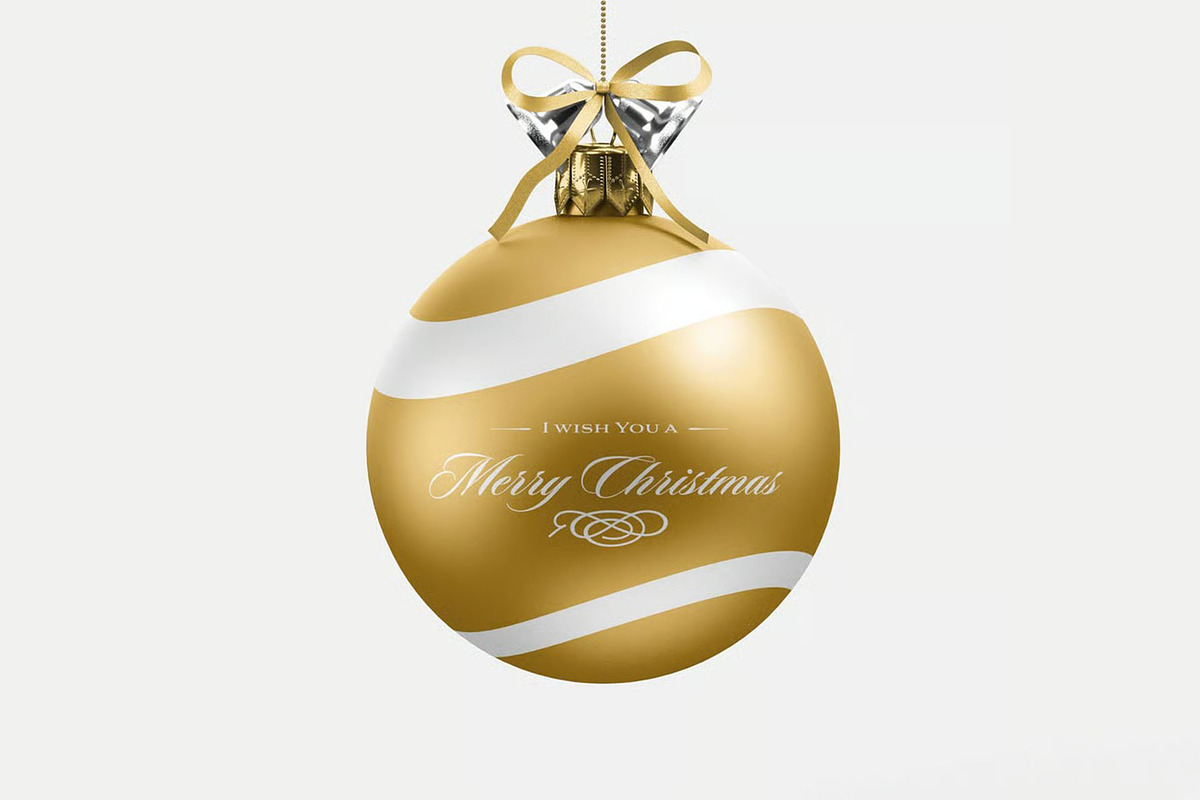 Christmas Ball Mock-up, a Product Mockup by zippypixelstudio (Photo 6 of 10)