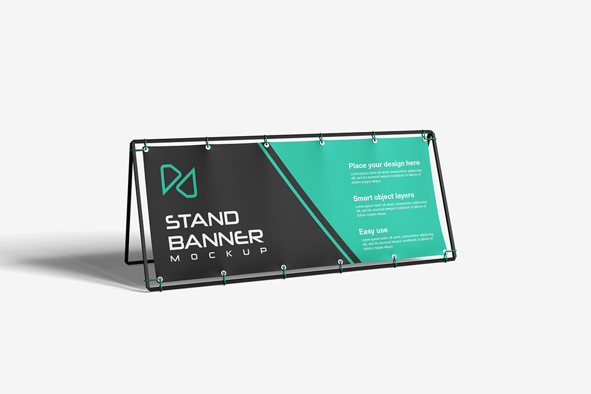 Stand Banner Mockup, an Advertising Mockup by bimockup (Photo 6 of 6)