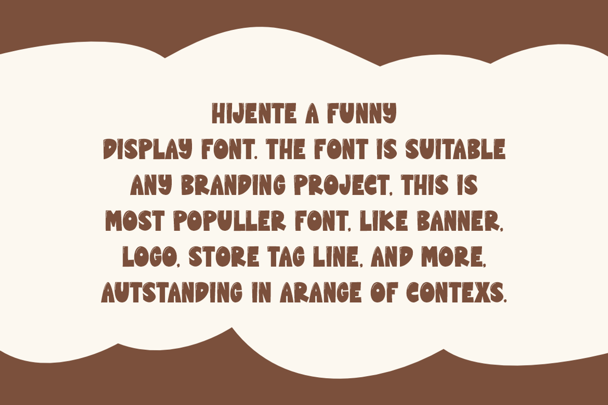 Hijente - Bubble Font, a Sans Serif Font by Iqsiart Studio (Photo 2 of 7)