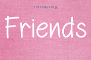 Friends Font, a Sans Serif Font by Cutie_Kate_Studio (Thumbnail 1 of 8)