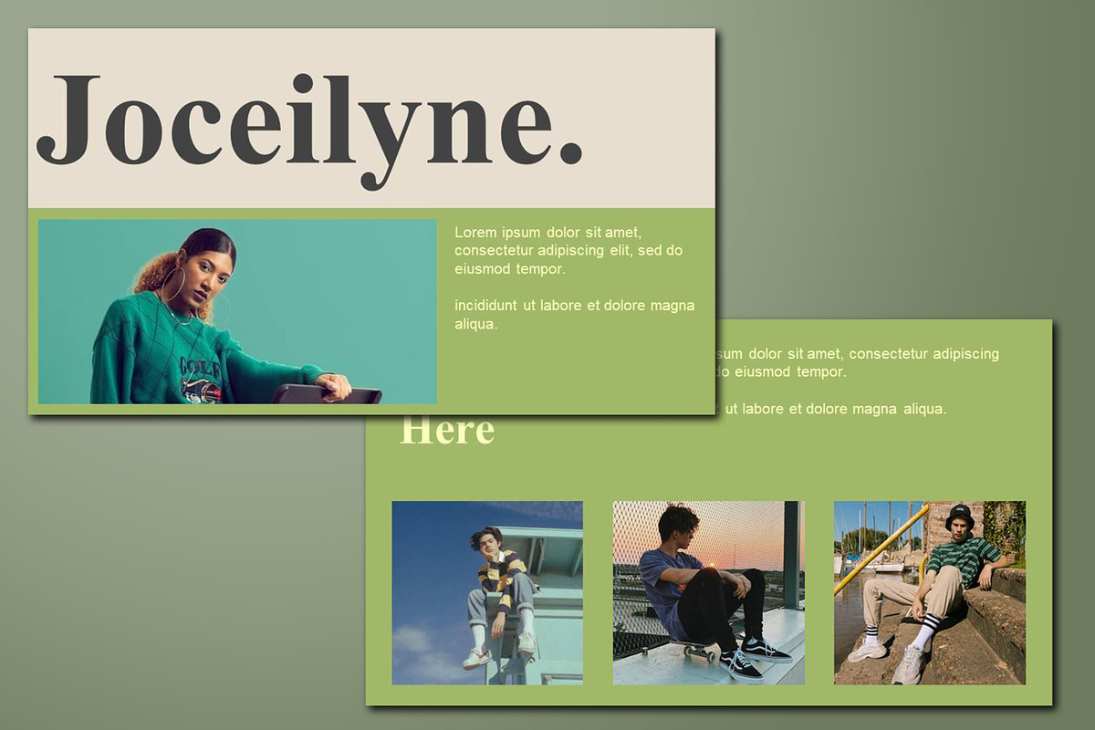 JOCEILYNE PowerPoint Template, a Presentation Template by Ompie Agrino (Photo 4 of 9)