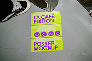 La Cafe Poster Mockup - VOL 2, a Mockup by Simetrica Labs (Thumbnail 4 of 6)