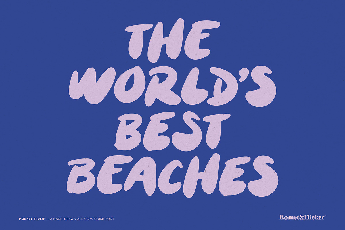 Monkey Brush, a Handwritten Font by Komet & Flicker (Photo 11 of 15)