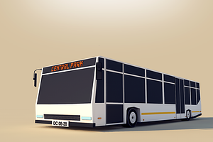 Low Poly City Bus