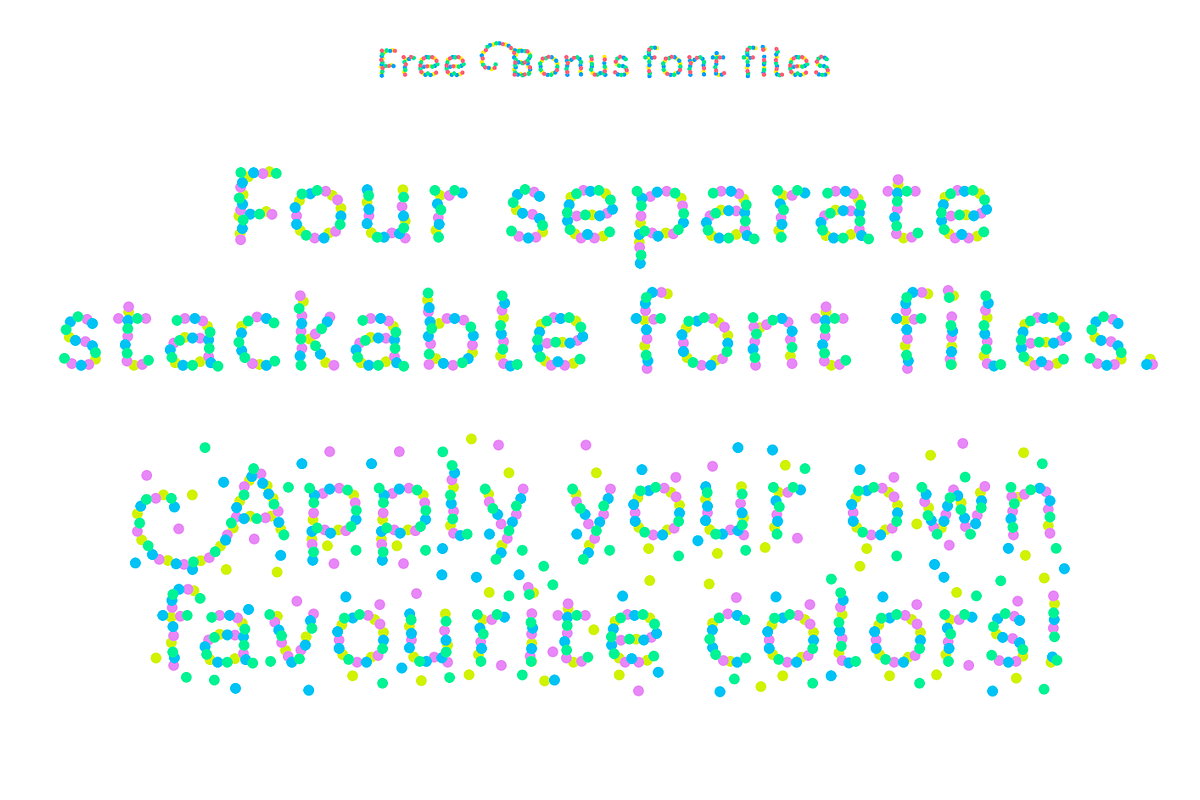 Confetti font preview 7