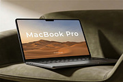 MacBook Pro Mockup, a Product Mockup by Pitchlook.Studio (Thumbnail 3 of 4)