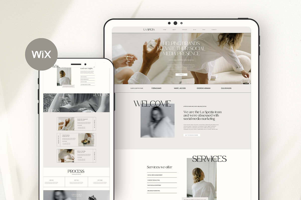 Wix Website Template Small Business, a Wix Template by Branding Babe Co. (Photo 8 of 10)