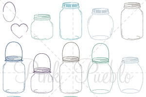 Mason Jars Photoshop Brushes