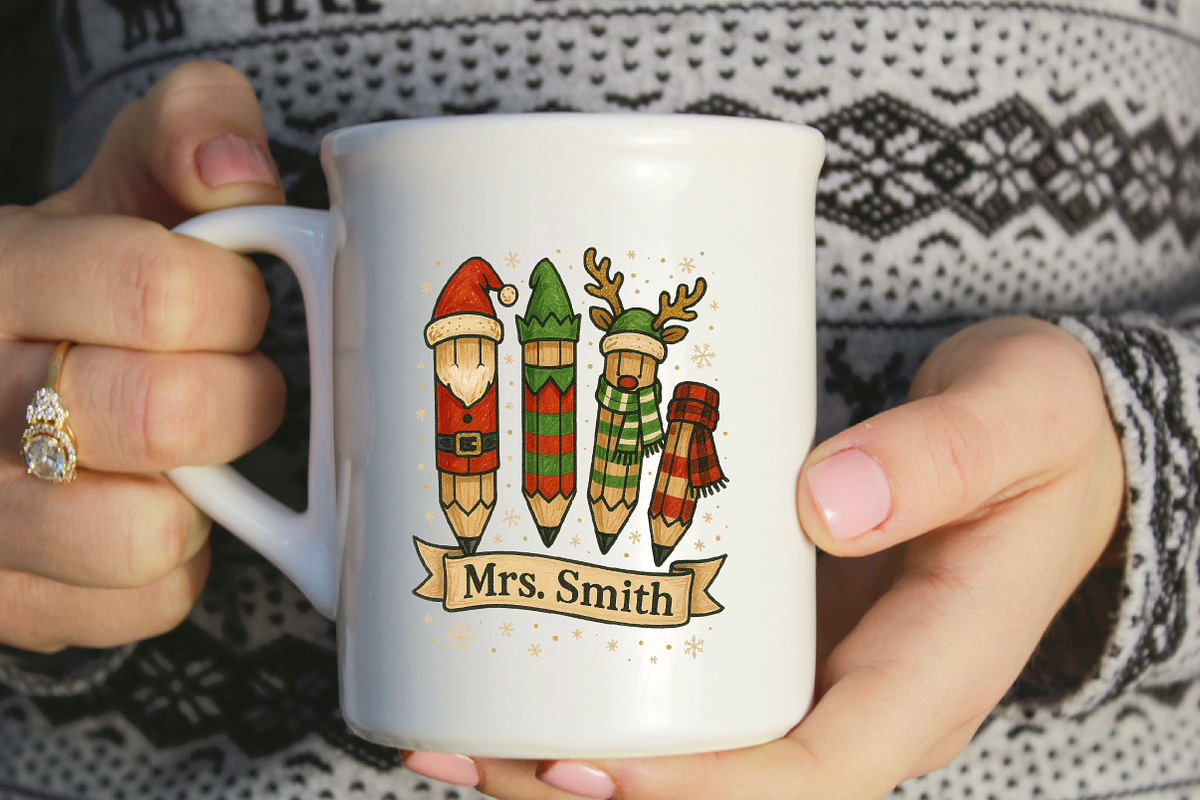 Custom Tecaher Christmas Png, an Illustration by Designworld (Photo 4 of 5)