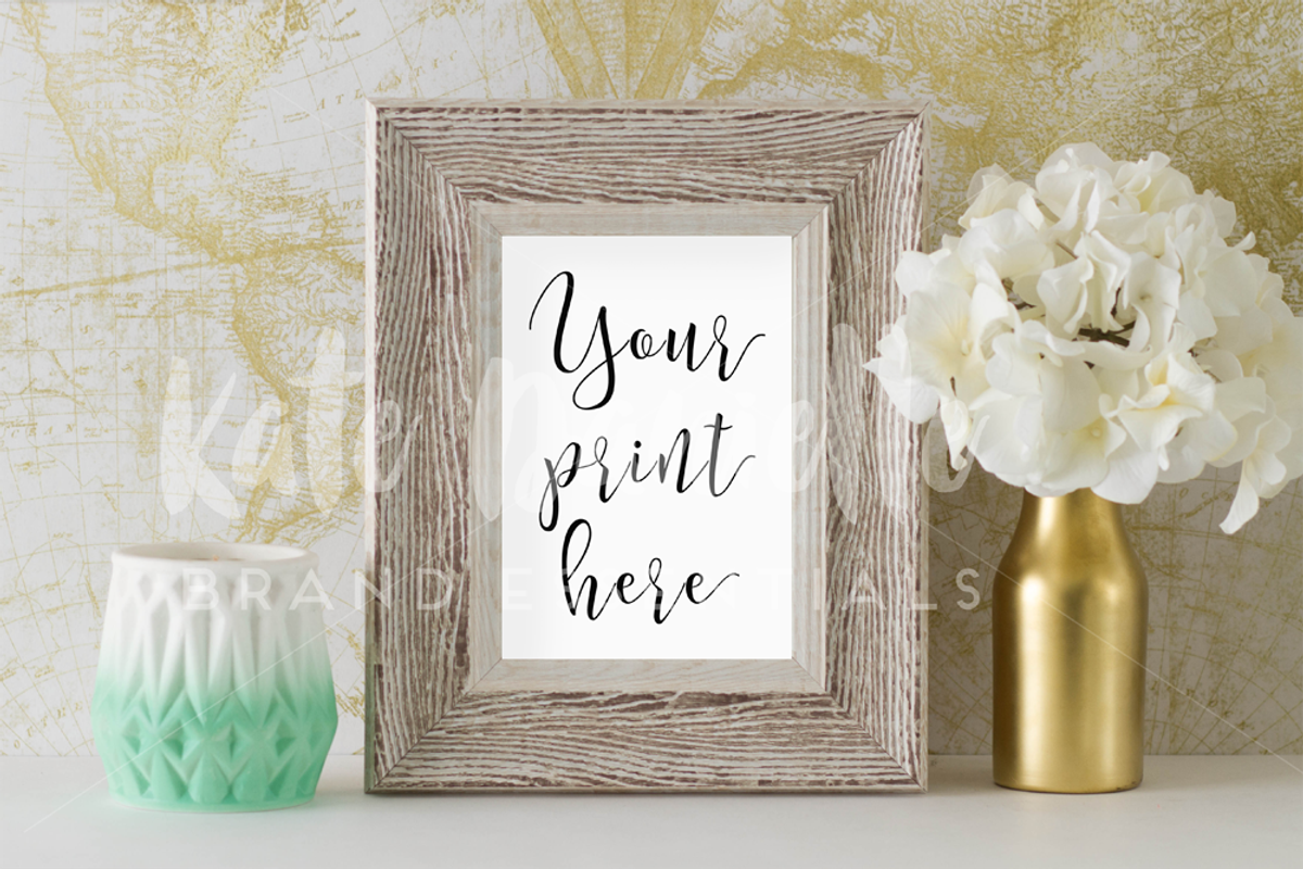 Rustic Styled Frame Mockup, a Print Template by Gorgeous Graphics (Photo 2 of 2)