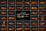 30 Realistic Fire Flames Bundle, an Object Graphic by MRI STUDIO (Thumbnail 1 of 17)