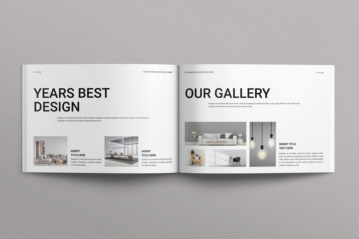 Interior Design Brochure Landscape, a Brochure Template by E-Type (Photo 4 of 7)