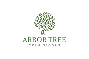Green Arbor Tree Logo Design, a Branding & Logo Template by brandphant