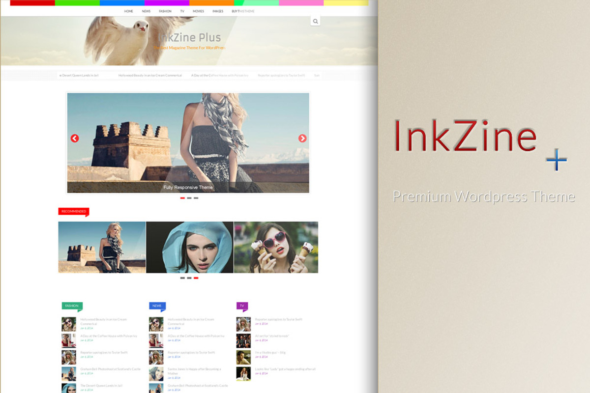 InkZine Plus - Magazine/News Theme, a WordPress Template by Rohit Tripathi (Photo 1 of 4)