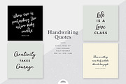 Handwriting Quotes Social Media Kit, a Social Media Template by Viaduc (Thumbnail 1 of 6)