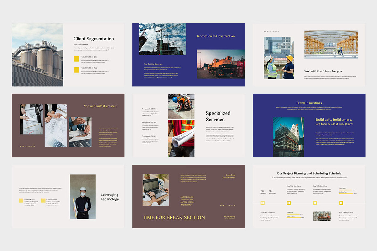 Jula : Construction Google Slides, a Presentation Template by Punkl Camp (Photo 3 of 9)