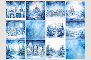 Beautiful Blue Christmas Backgrounds