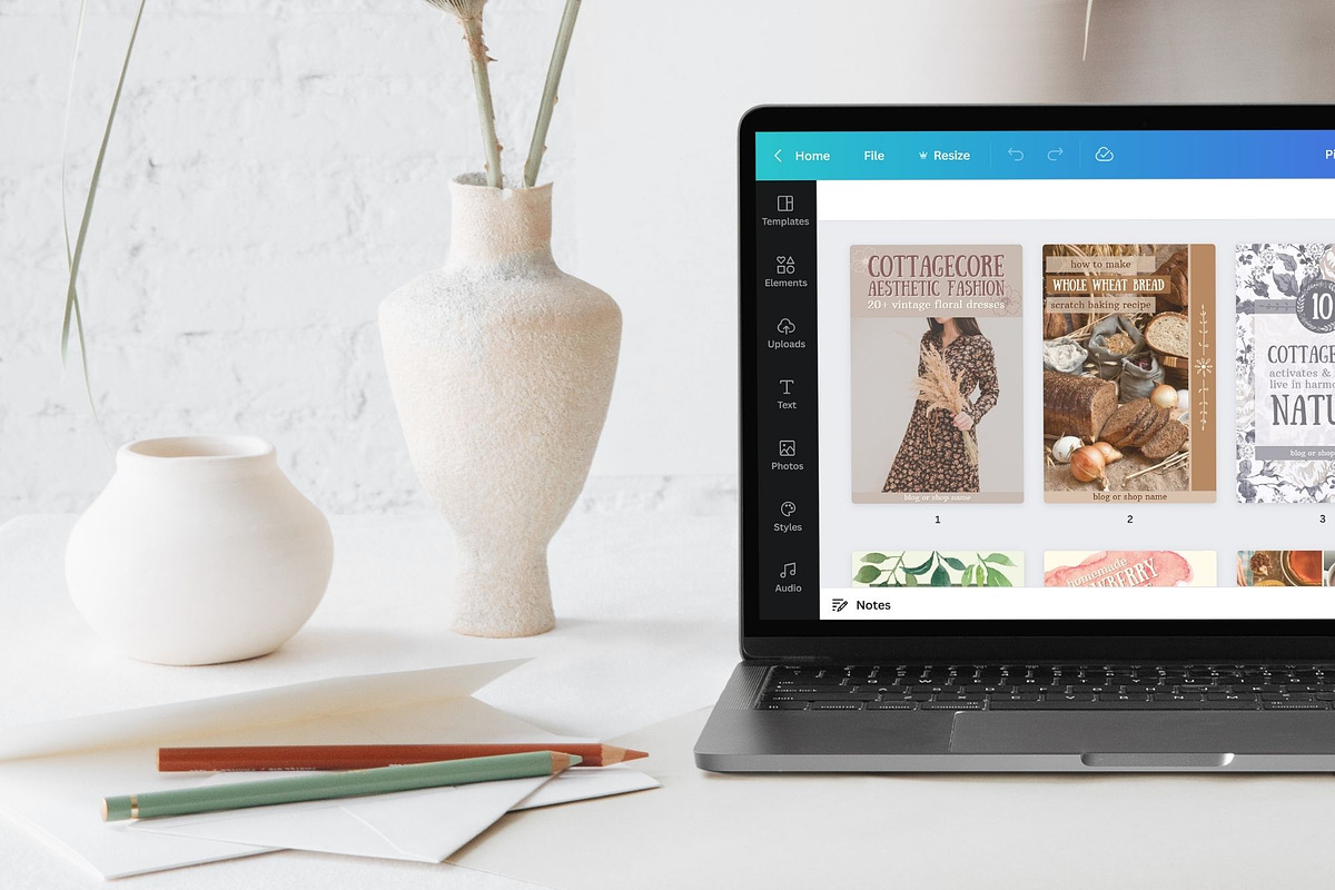 Sage Boho Pinterest Canva Templates, a Social Media Template by Made by Melody (Photo 6 of 7)