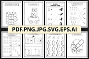Full Easter Activity Pages for Kids, a Seasonal Illustration by Ink Gallery (Thumbnail 2 of 3)