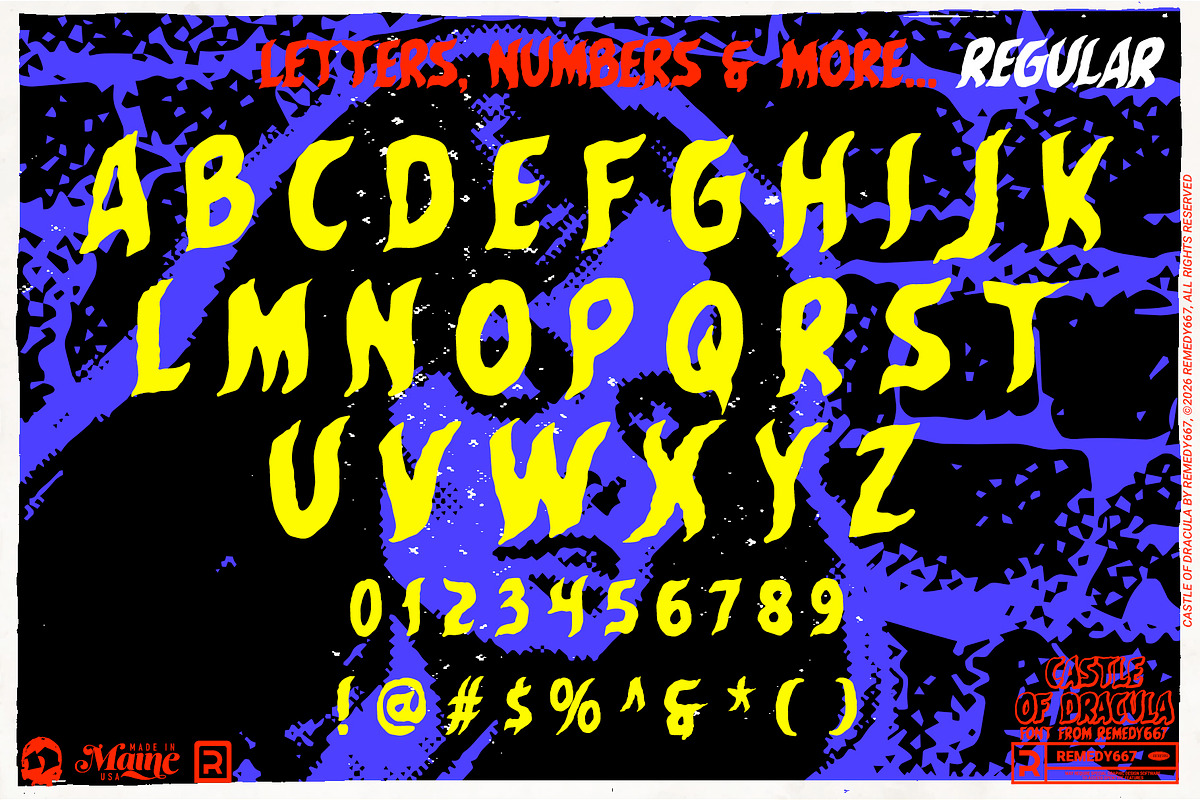 Castle of Dracula - Font, a Script Font by Remedy667 (Photo 5 of 9)