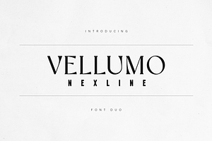 Vellumo & Nexline — Modern Font Duo