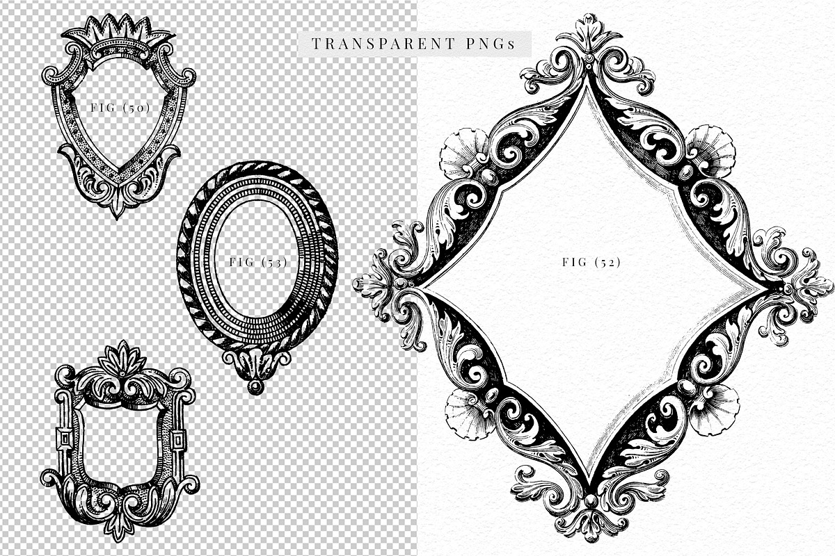 Badges and Rosettes Rustic Clipart, a Decorative Illustration by Century Library (Photo 3 of 9)