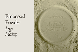 Embossed Powder Logo Mockup 02