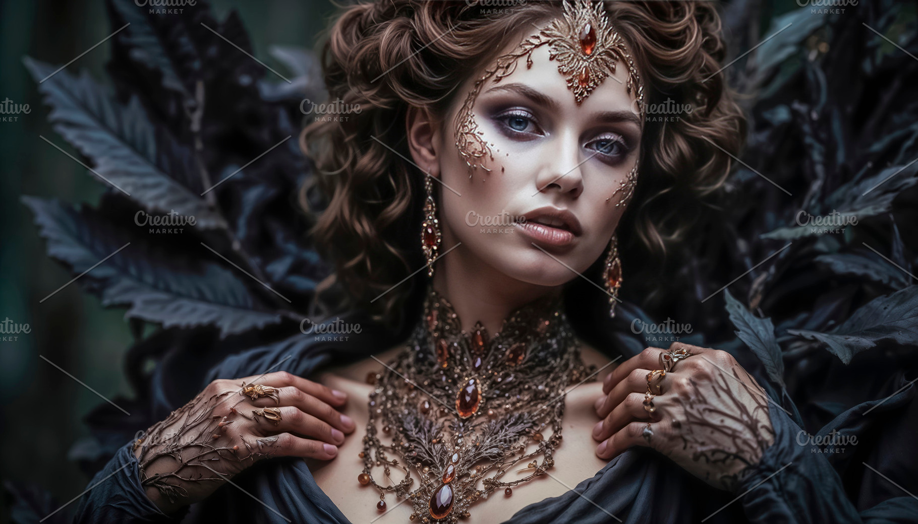 a forest angel with black wings., an Arts & Entertainment Photo by TatsianaSalauyova