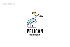 Pelican Simple Logo Template