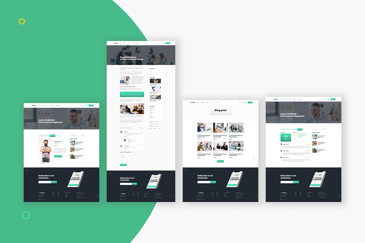 Edums-Education & LMS Figma Templae, an UI Kit Template by Pixency (Photo 9 of 14)