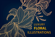 Luxury Floral Illustrations Set, a Decorative Illustration by Marylia (Thumbnail 1 of 11)