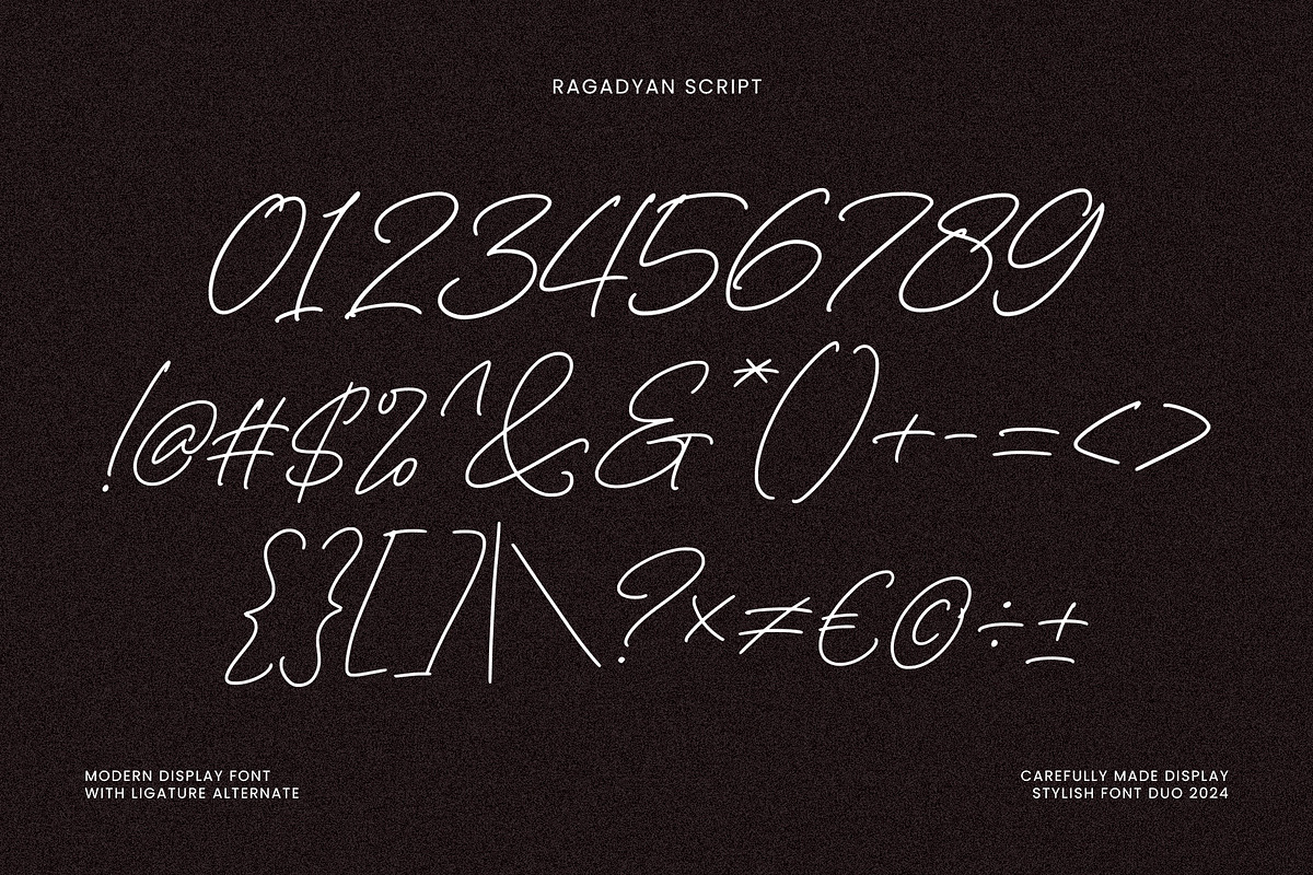 Ragadyan - Modern Duo Font, a Script Font by Inviline.co (Photo 18 of 18)