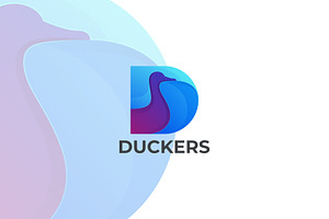 Duckers Gradient Colorful Style., a Branding & Logo Template by ModalTampang