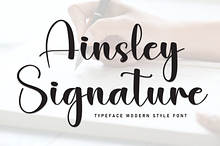 Ainsley Signature | Script Font